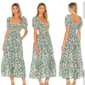 Free People | Ellie printed maxi dress in sea foam